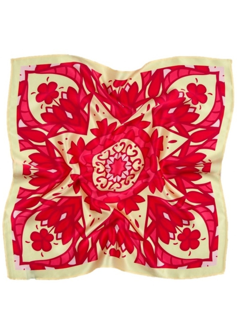 AD7-027 Jedwabna apaszka z mandal� 68x68 cm